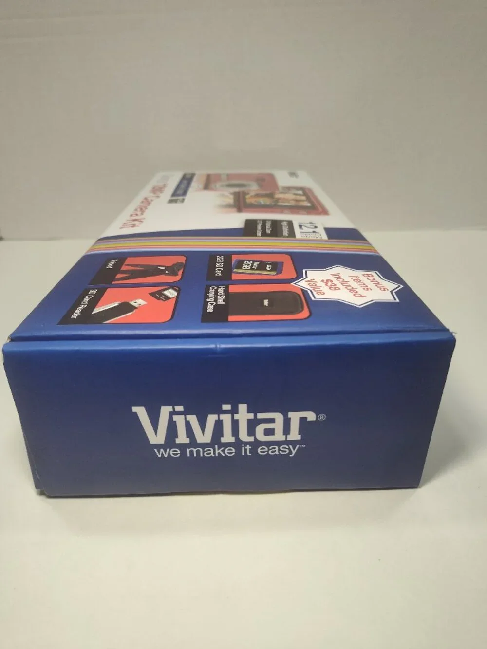 Vivitar ViviCam T328 12.1MP Digital Camera Kit Red Tested Complete New Battery